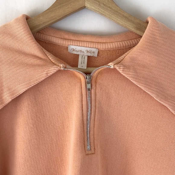 WINSTON White Kalani Zip Up Sweatshirt Size S - Picture 4 of 10